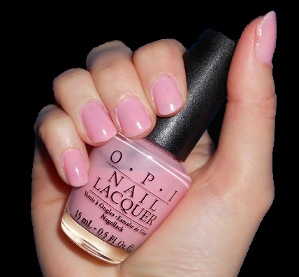 OPI pink-ing of you swatch