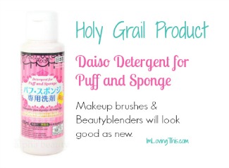 Daiso Detergent for Puff and Sponge Review 
