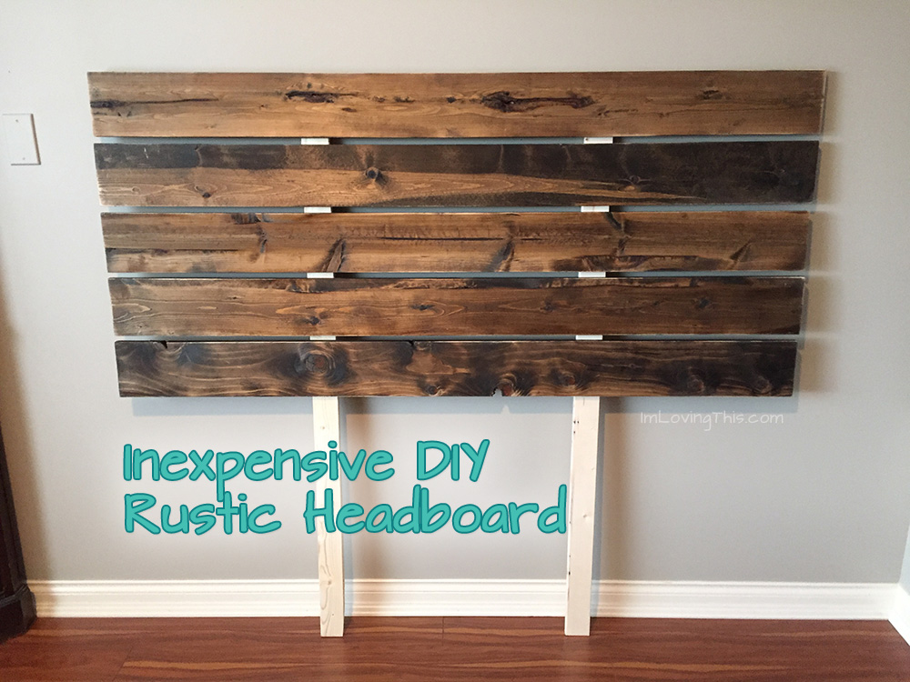 Inexpensive DIY Rustic Headboard - Easy DIY Headboard