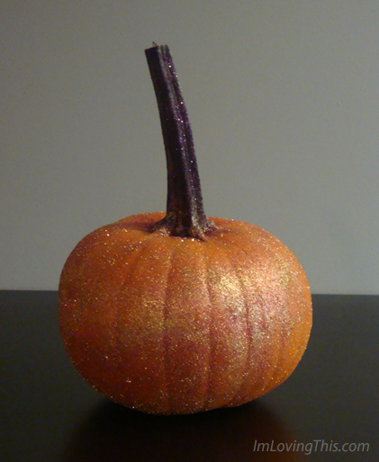 How to Make Glitter Pumpkins