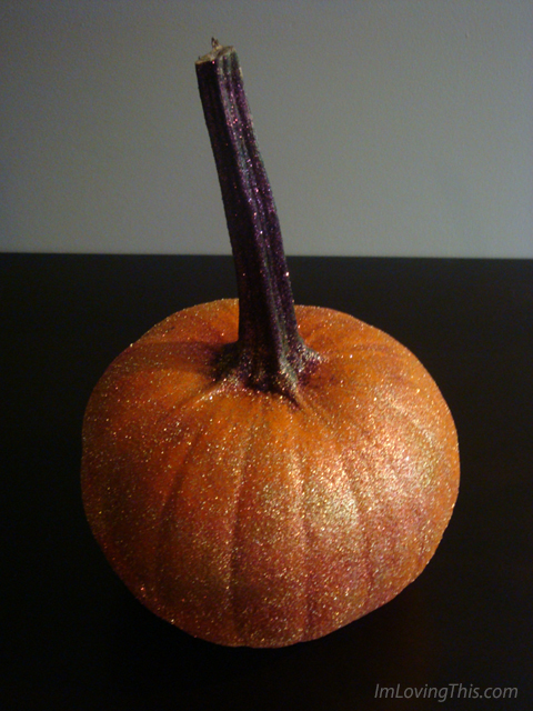 How to Make Glitter Pumpkins