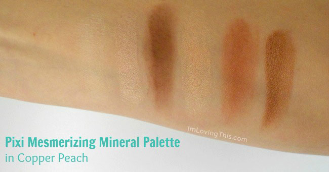 Pixi Mesmerizing Mineral Palette in Copper Peach Swatch