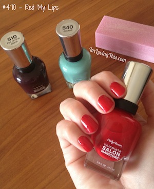 Sally Hansen Complete Salon Manicure Red My Lips #470 | ImLovingThis.com