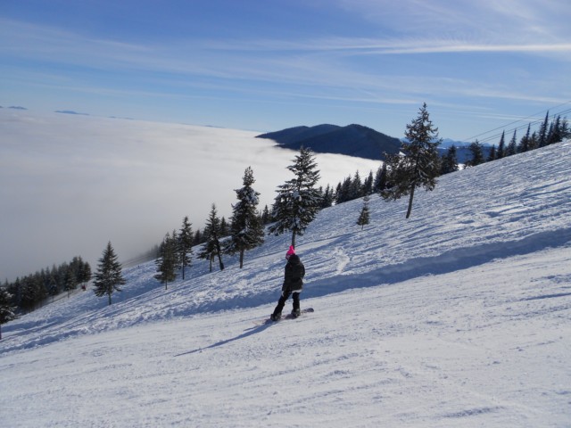 First Time Snowboarding