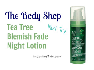 The Body Shop Tea Tree Blemish Fade Night Lotion Review