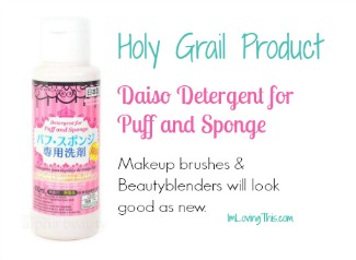 Daiso Detergent for Puff and Sponge Review